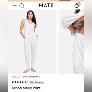 NWT MATE The Label Tencel Sleep Pant